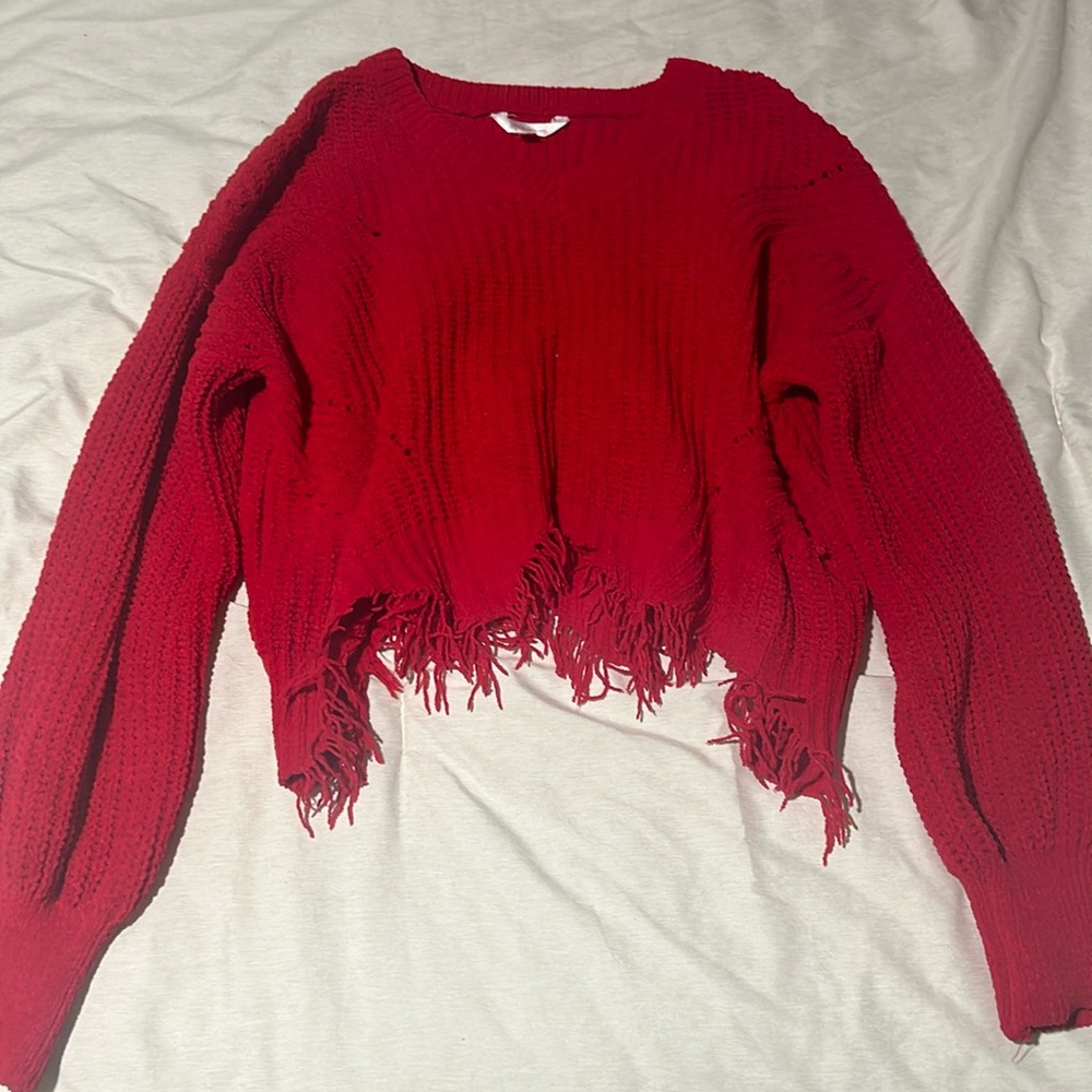 red sweater